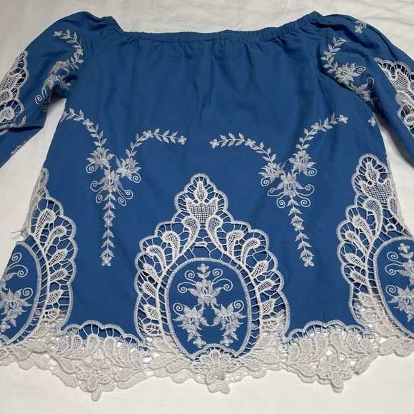 Cynthia Rowley // Medium // Off the Shoulder Top - Picture 2 of 11